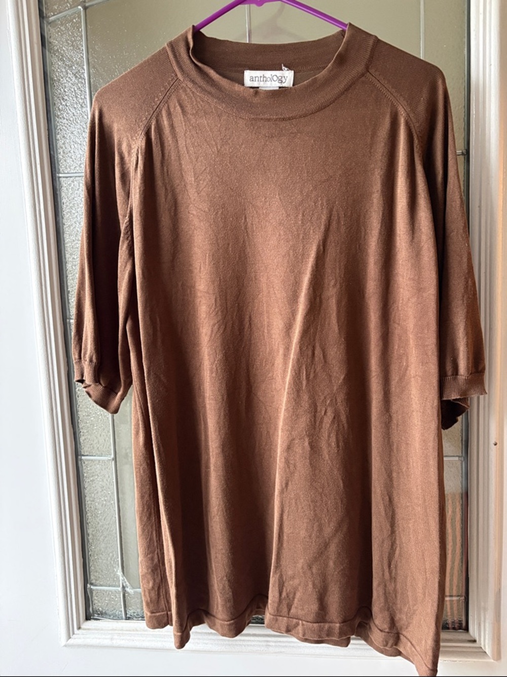 Anthology Men's Short Sleeve Crewneck Shirt — Brown